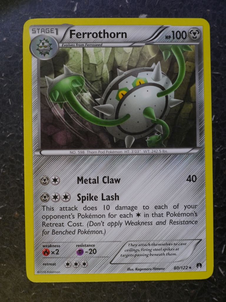 ferrothorn pokemon card Pokemon Cards: FERROTHORN 80/122 RARE # 5I78 – Archeron