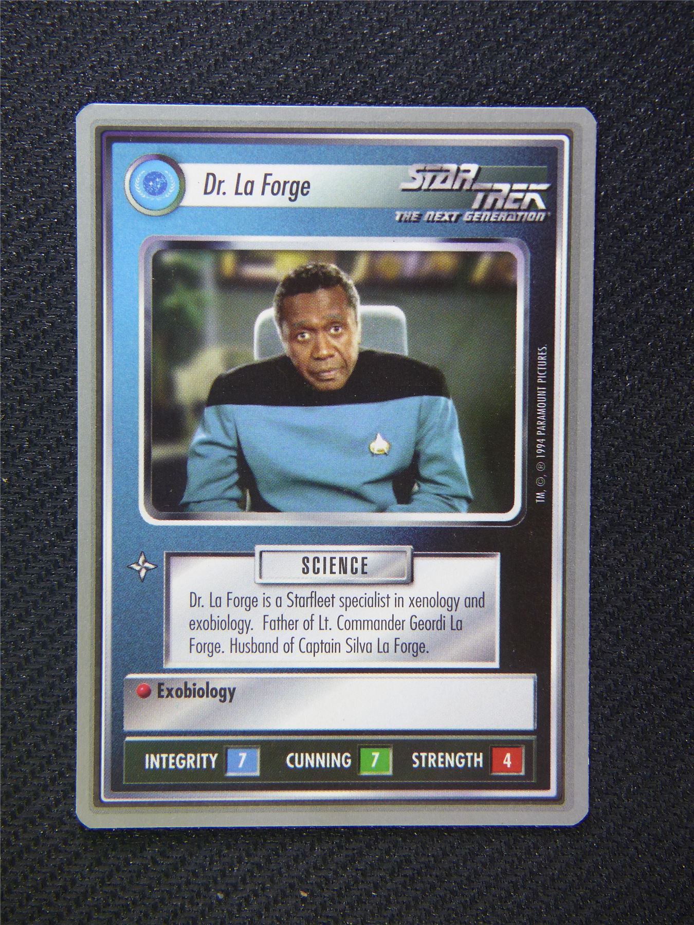 Dr. La Forge - Star Trek Silver Border Card Decipher #2AW