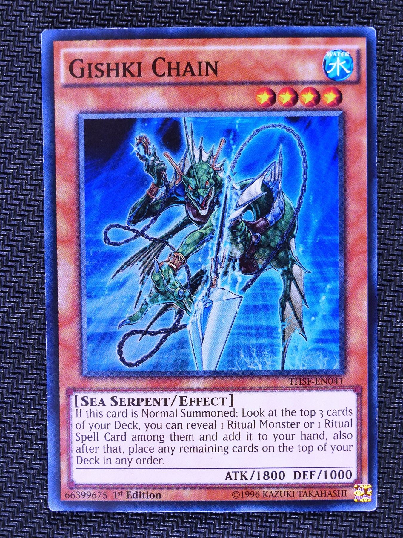Gishki Chain - THSF - Super Rare - Yugioh Card # 1B61 Archeron Gishki Chain - THSF - Super Rare - Yugioh Card # 1B61 Archeron