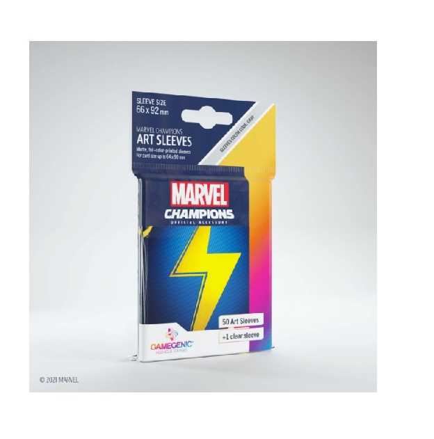 Marvel Champions Art Sleeves - Ms Marvel - 50ct - Standard - Gamegenic #SY