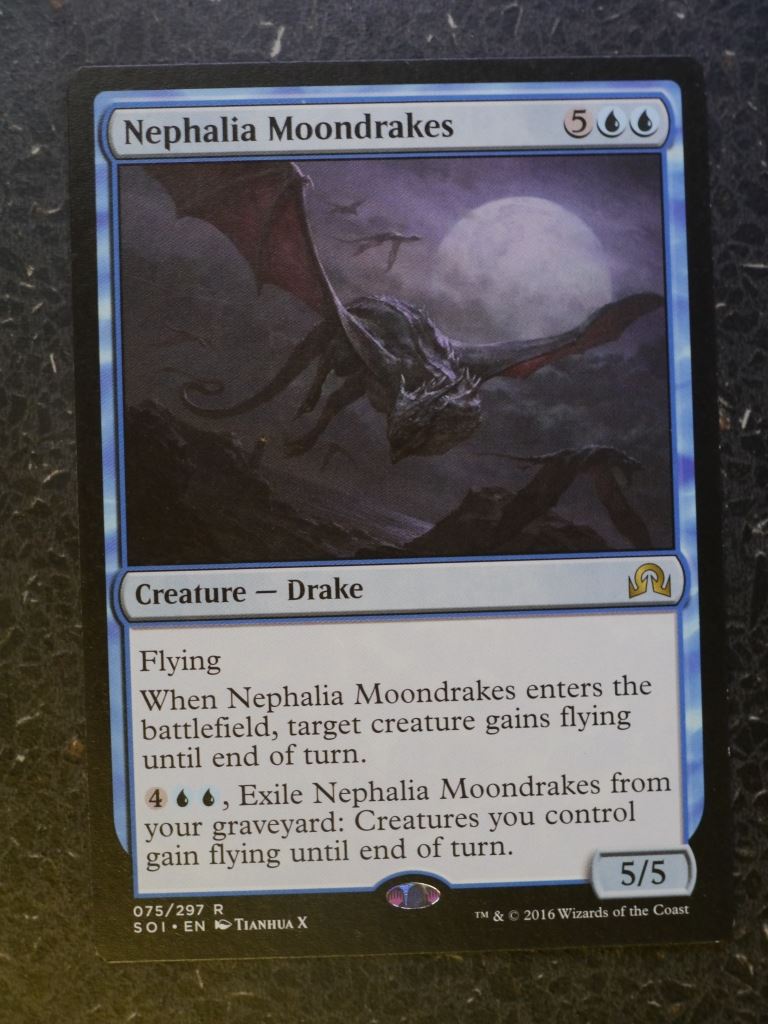 MTG Magic Card: NEPHALIA MOONDRAKES # 6D9