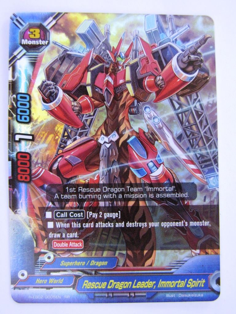 Buddyfight Cards: RESCUE DRAGON LEADER, IMMORTAL SPIRIT H-EB02 RR # 4E92