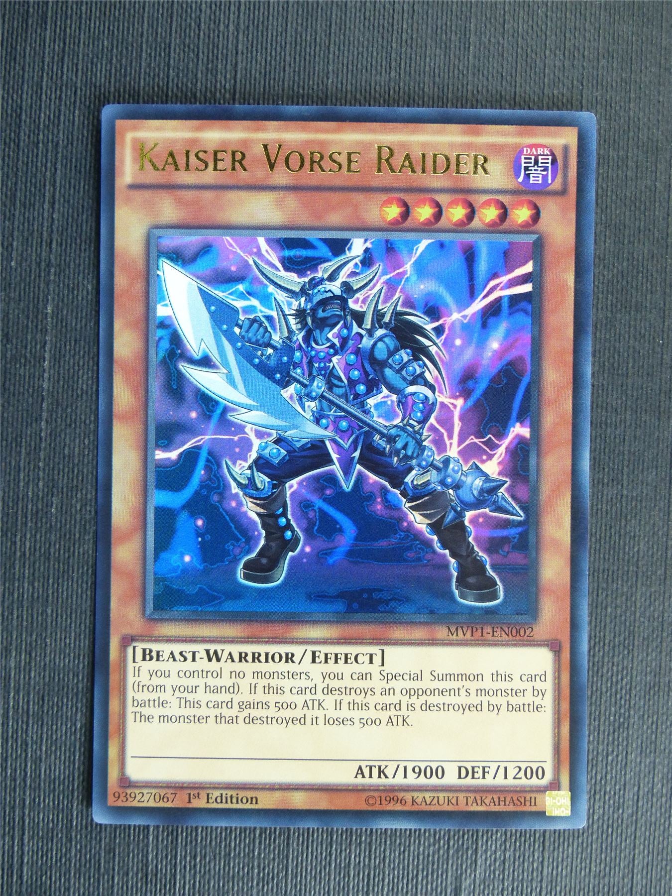 vorse raider yugioh card Kaiser Vorse Raider MVP1 Ultra Rare - 1st ed