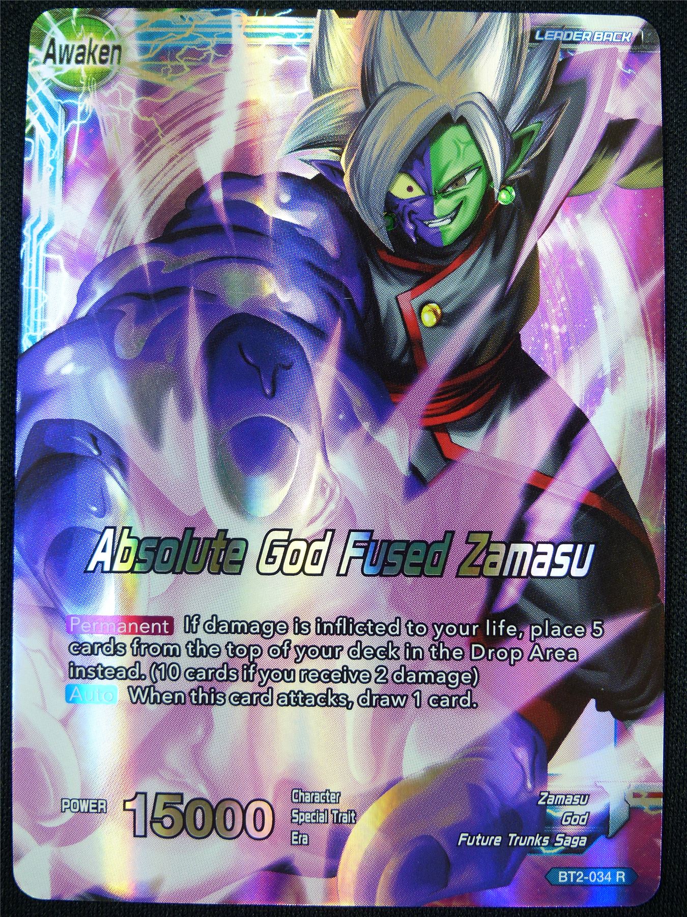Absolute God Fused Zamasu BT2 R - Dragon Ball Super Card #XB