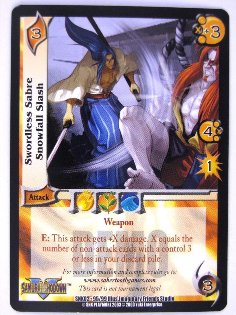 UFS Cards: SWORDLESS SABRE SNOWFALL SLASH # 16E46