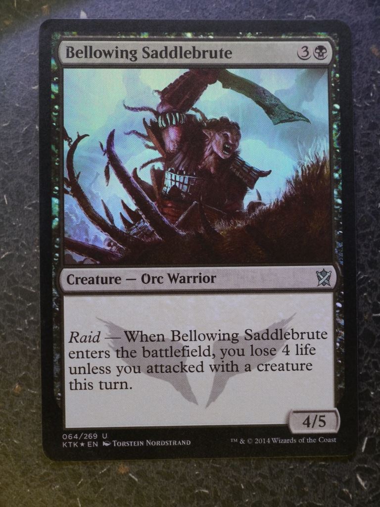MTG Magic Cards: BELLOWING SADDLEBRUTE FOIL # 4J16