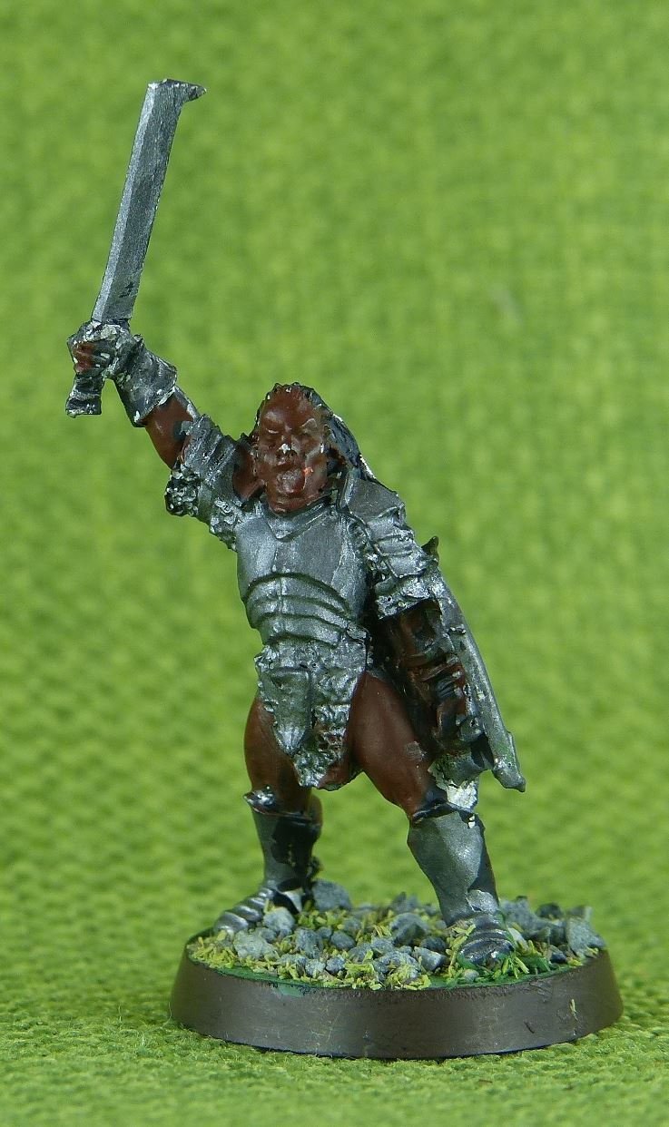 Classic Metal Uruk-Hai Captain - Lord Of The Rings - Warhammer AoS 40k #FC