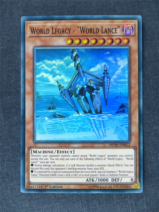 World Legacy - World Lance MP19 Super Rare - 1st ed - Yugioh Cards #UW