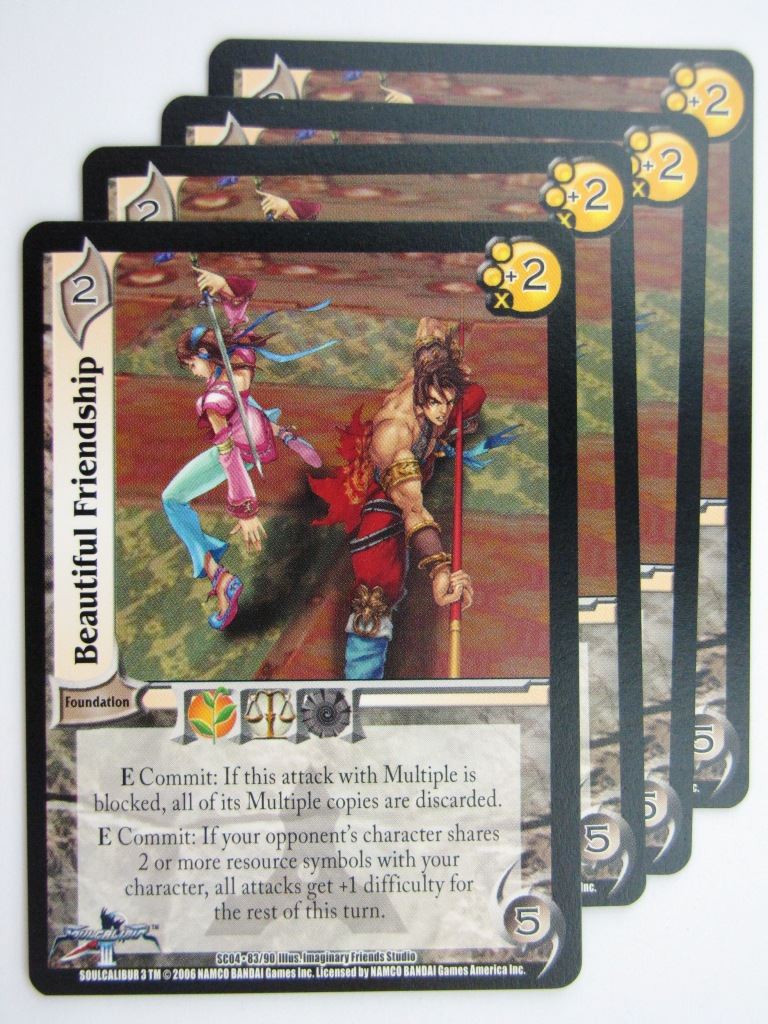 UFS Cards: BEAUTIFUL FRIENDSHIP 83/90 x4 # 28H91