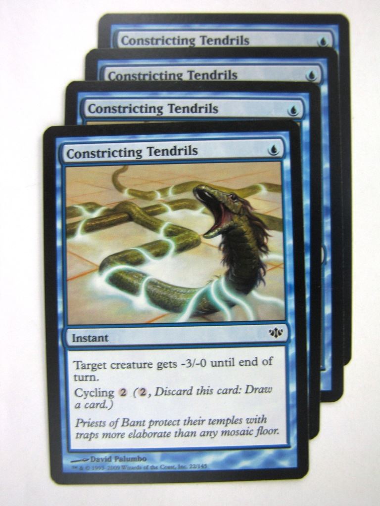 MTG Magic Cards: CONSTRICTING TENDRILS x4 # 8G4