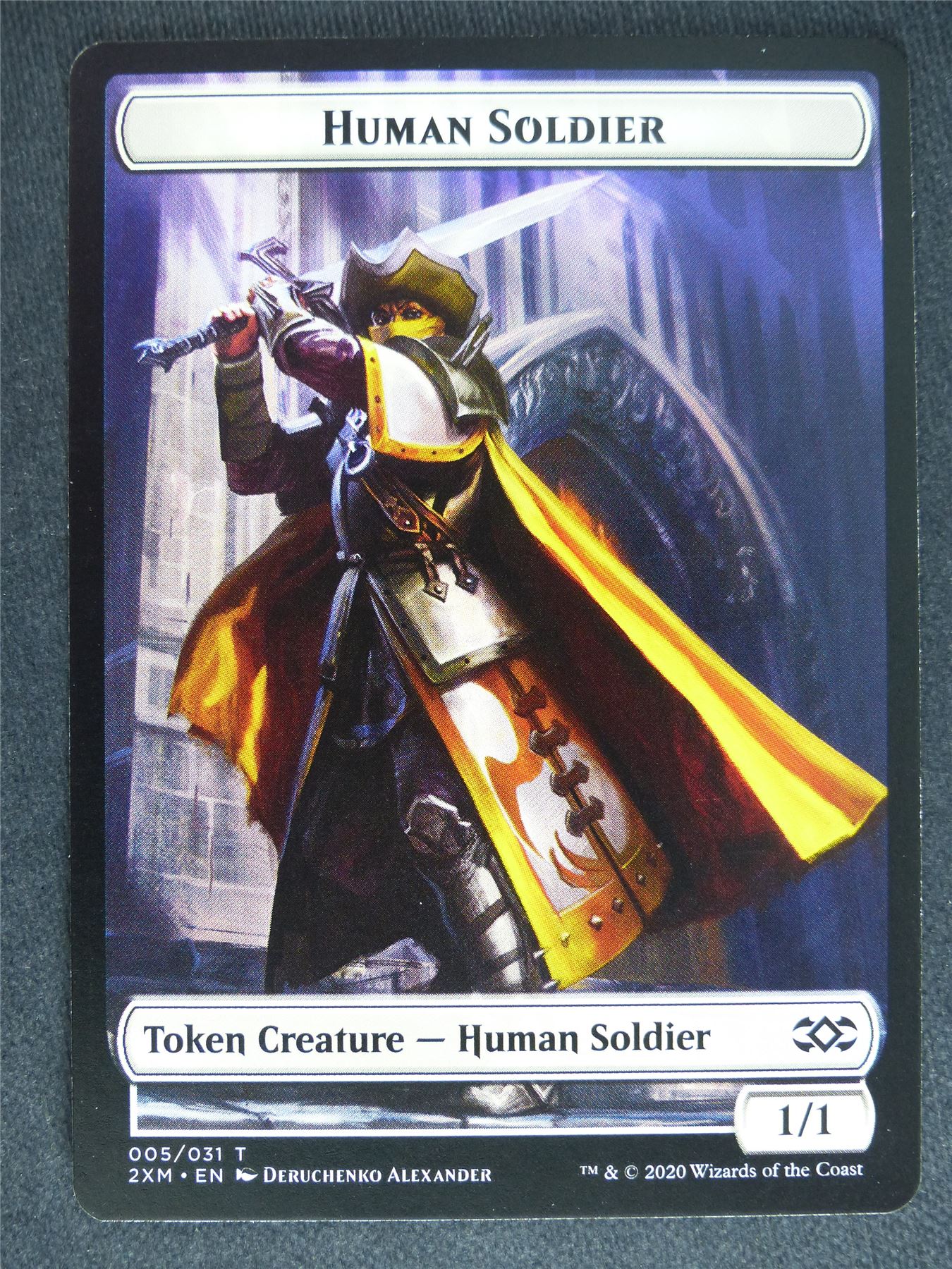 Human Soldier Token - Double Masters - Mtg Magic Cards #8I
