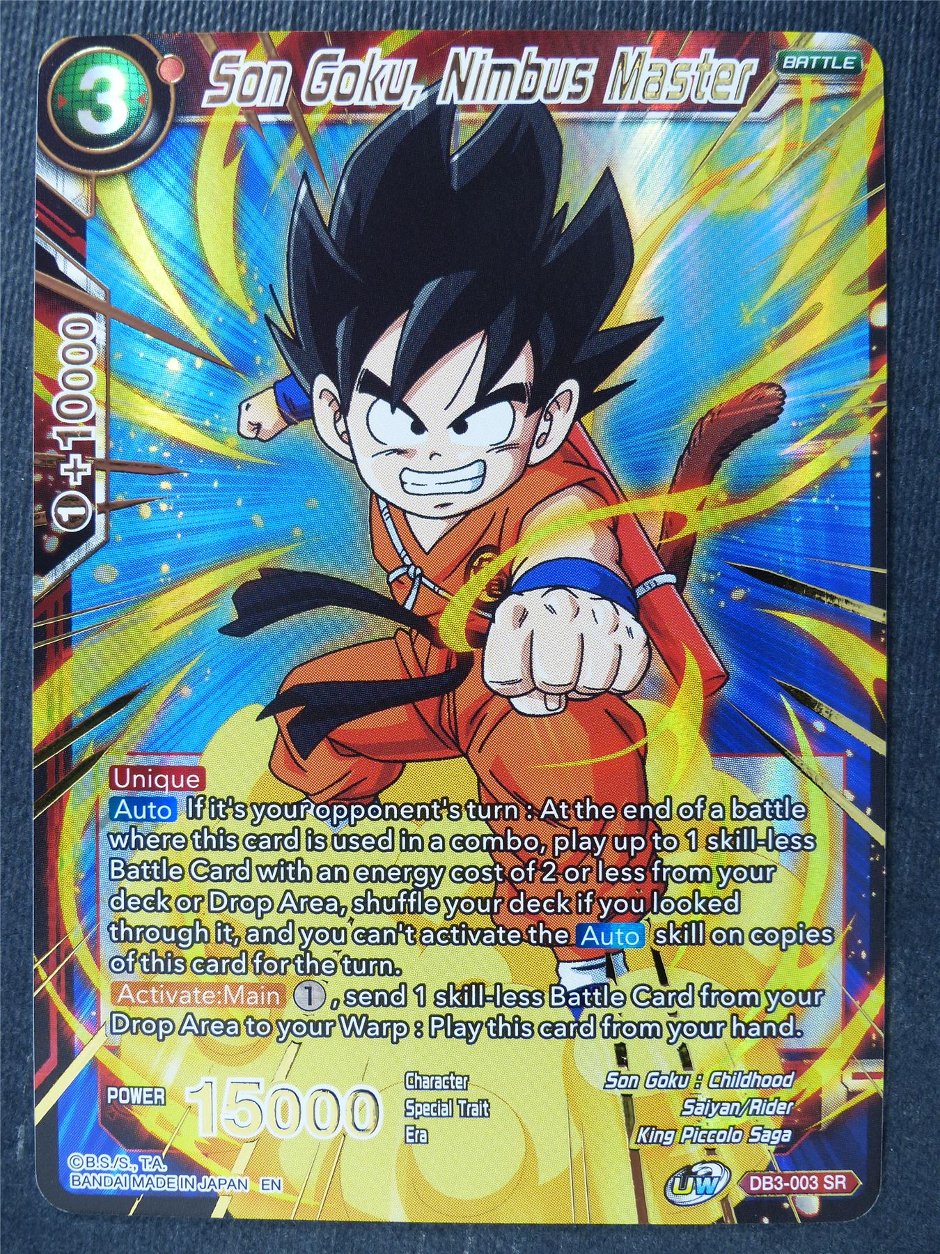 Son Goku Nimbus Master Foil - Mythic Booster - Dragon Ball Super Card #436