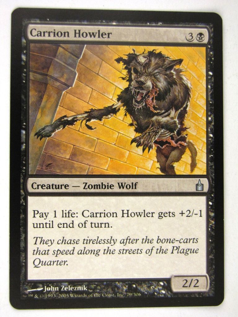 MTG Magic: the Gathering Cards: CARRION HOWLER: RAV