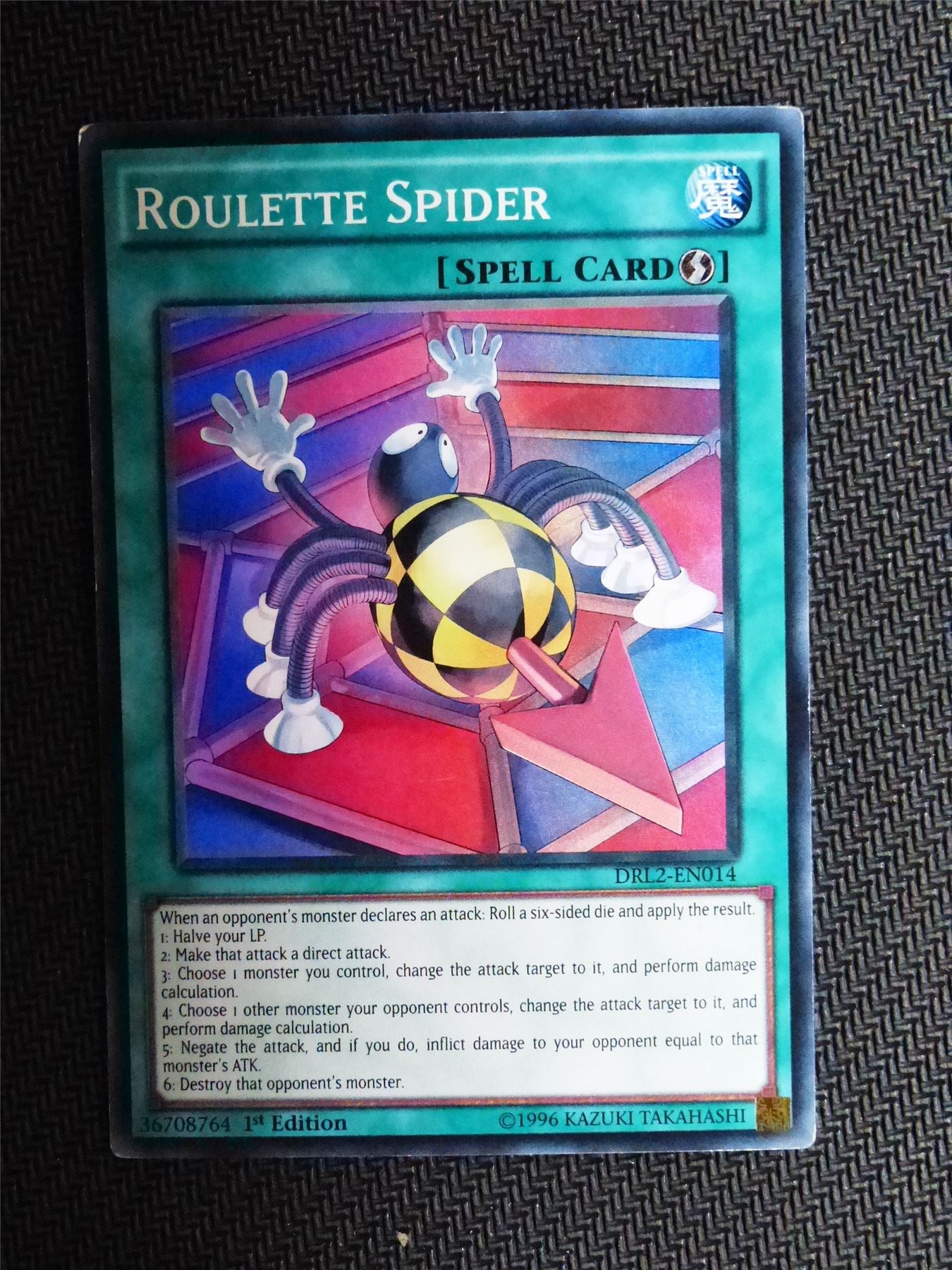 Roulette Spider - DRL2 - Super Rare - Yugioh Card # 1C78 Archeron Roulette Spider - DRL2 - Super Rare - Yugioh Card # 1C78 Archeron