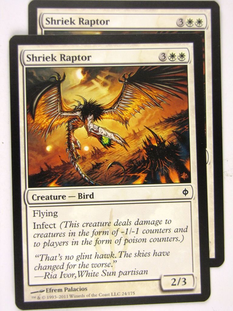 MTG Magic: the Gathering Cards: SHRIEK RAPTOR x2: NPH