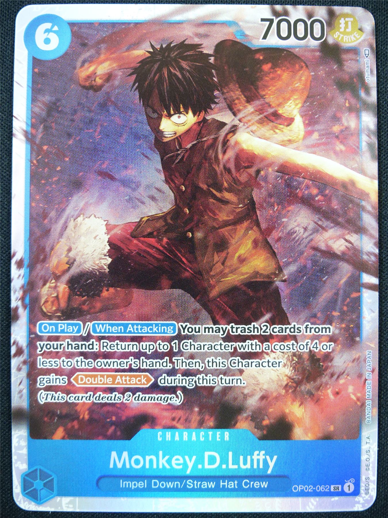 Monkey.D.Luffy OP02-062 SR - One Piece Card #CY