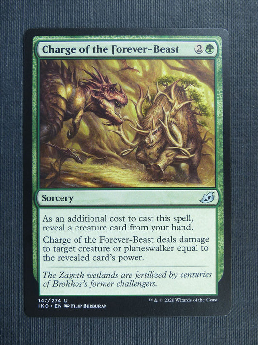 Charge of the Forever-Beast - IKO Mtg Card