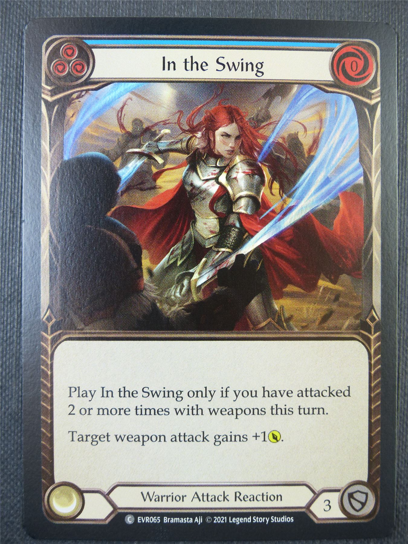 In the Swing Blue Foil - 1st ed Everfest - Flesh & Blood Card #6JA