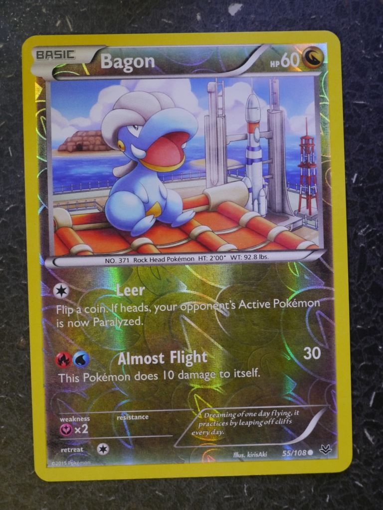pokemon bagon card Pokemon Cards: BAGON 55/108 REVERSE HOLLOW # 5G4 – Archeron