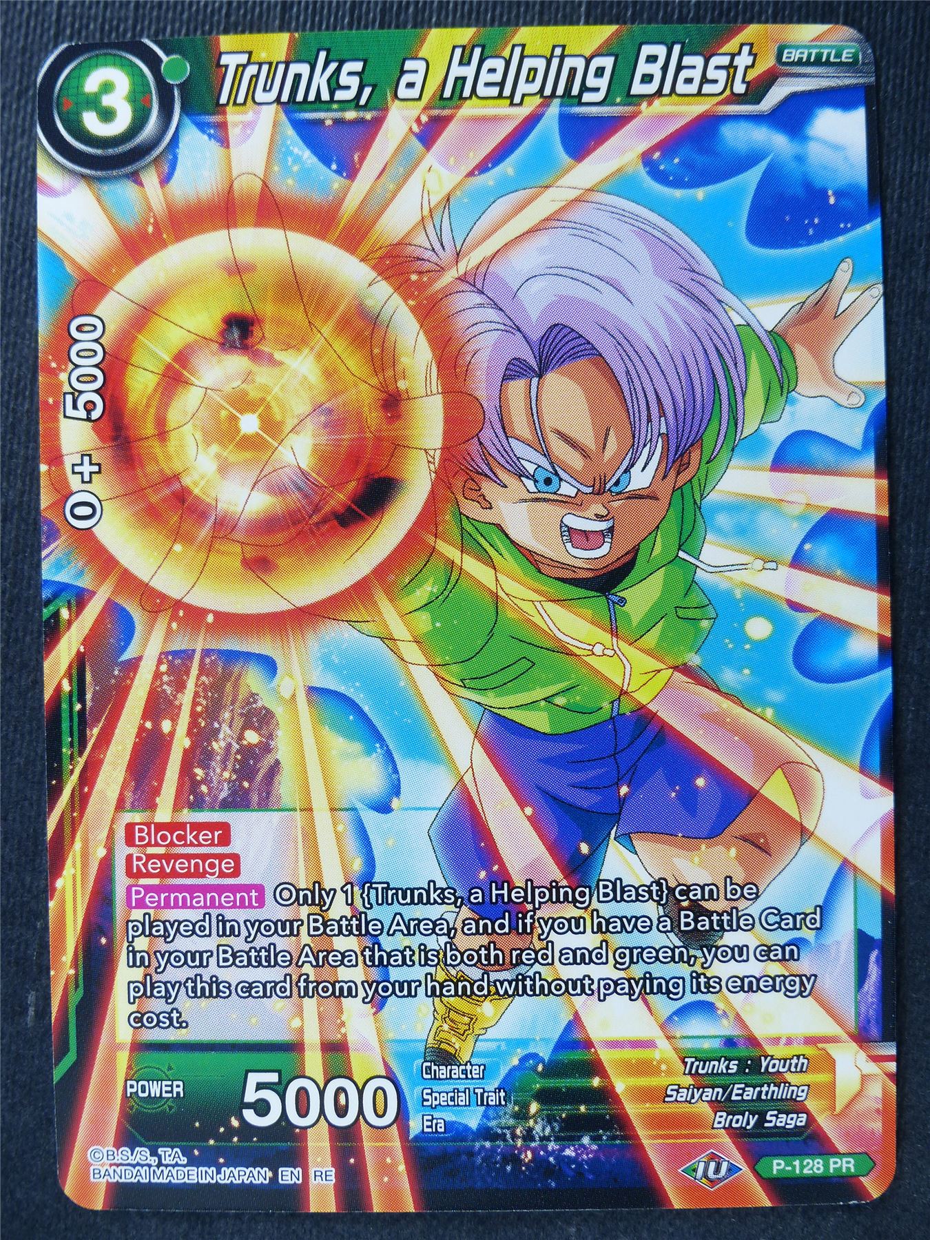 Trunks a Helping Blast - Mythic Booster - Dragon Ball Super Card #454