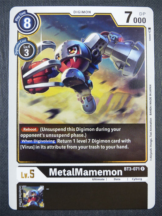 MetalMamemon BT3-071 R - Digimon Card #9H1