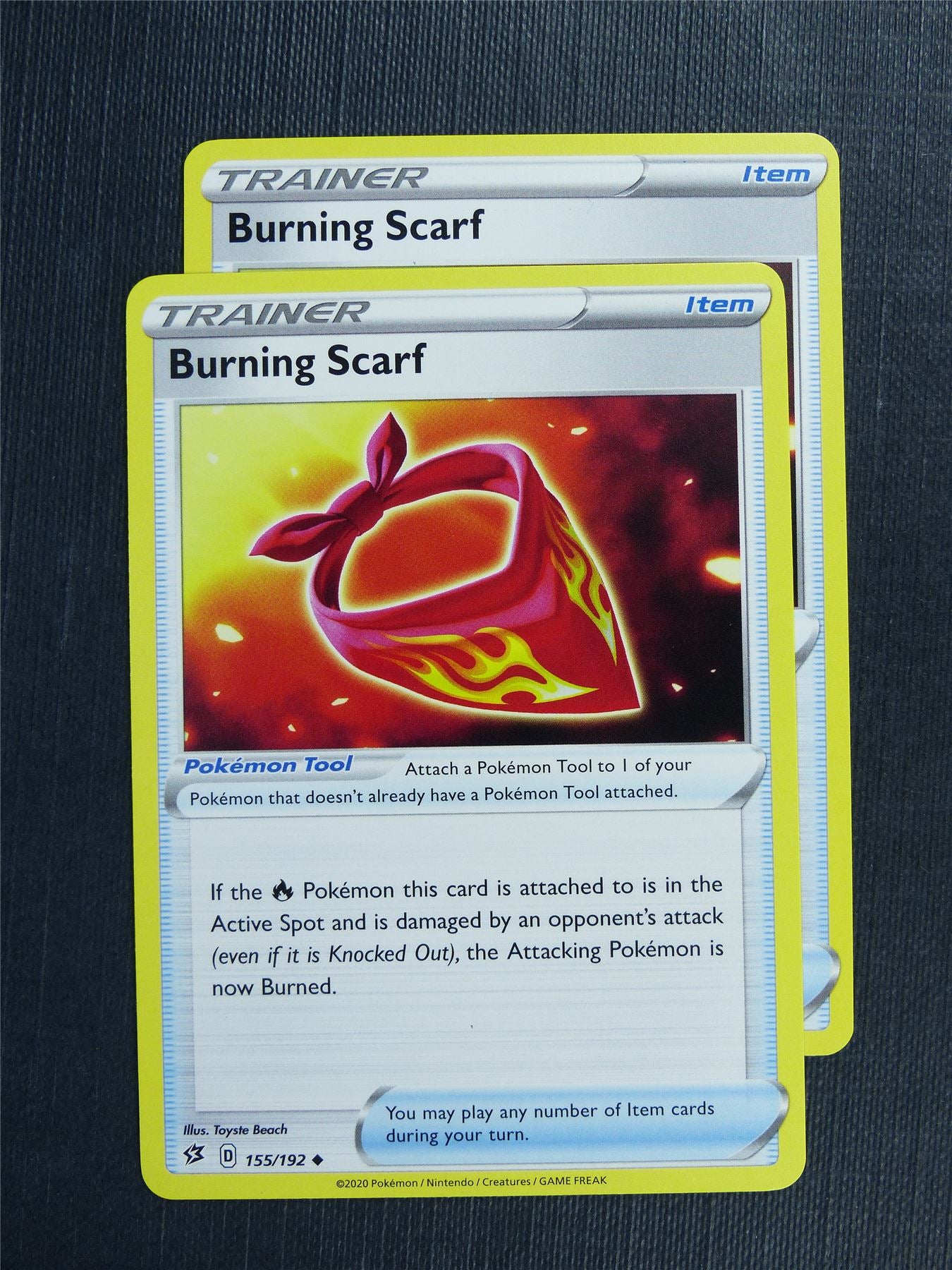 Burning Scarf 155/192 x2 - RCL - Pokemon Card #3JY