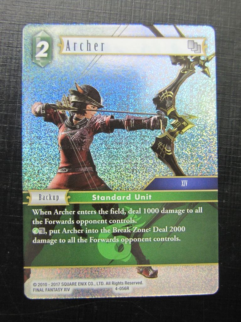 Archer 4-056R - Foil - Final Fantasy Card # 5G80 Archeron Archer 4-056R - Foil - Final Fantasy Card # 5G80 Archeron