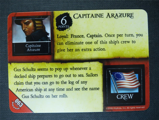 Capitaine Arazure Crew 063 - Pirate PocketModel Game #8L