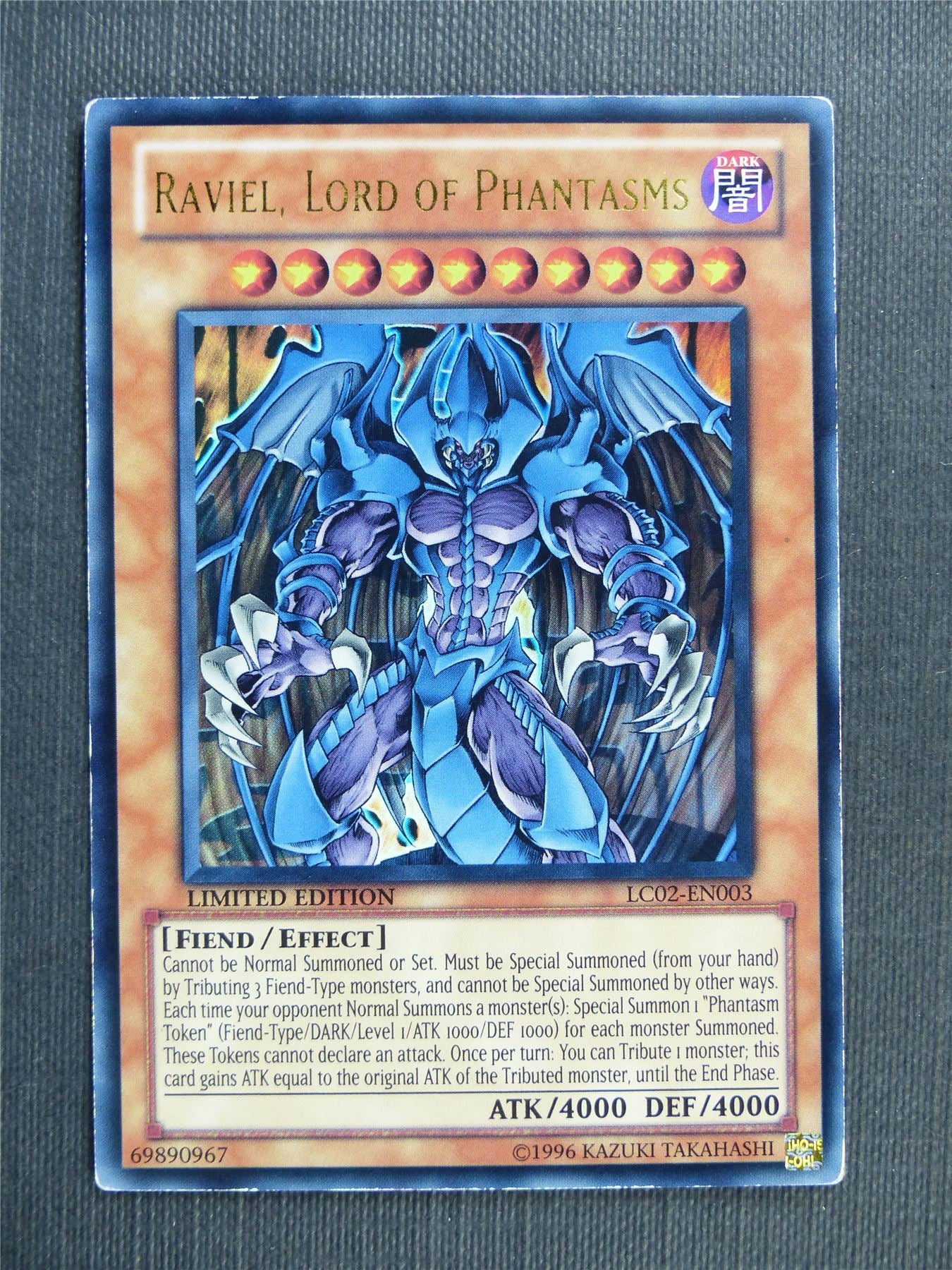 Raviel Lord of Phantasm LC02 Ultra Rare - limited ed - Yugioh Cards #1O9