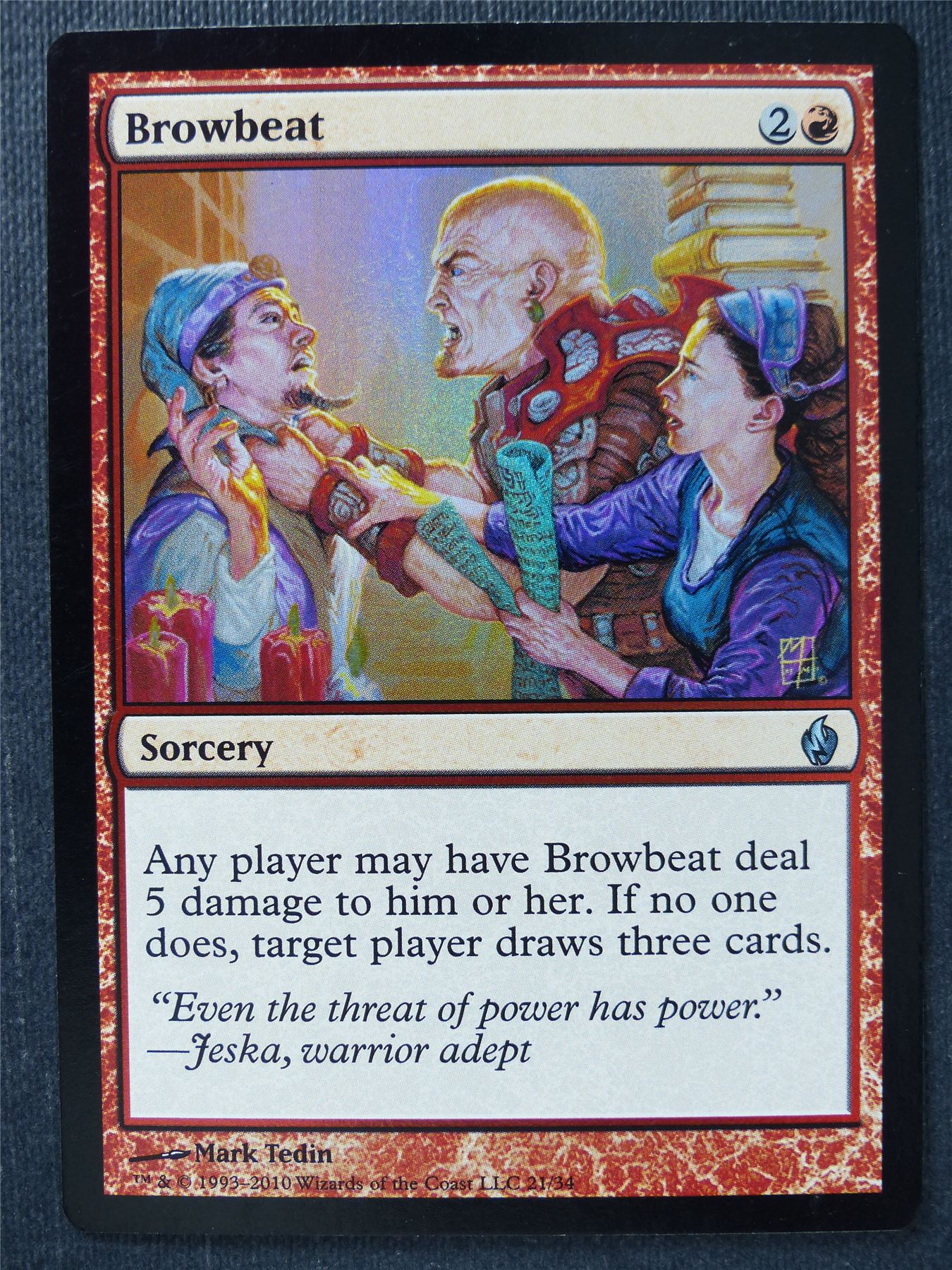 Browbeat Foil - Mtg Magic Card #TE