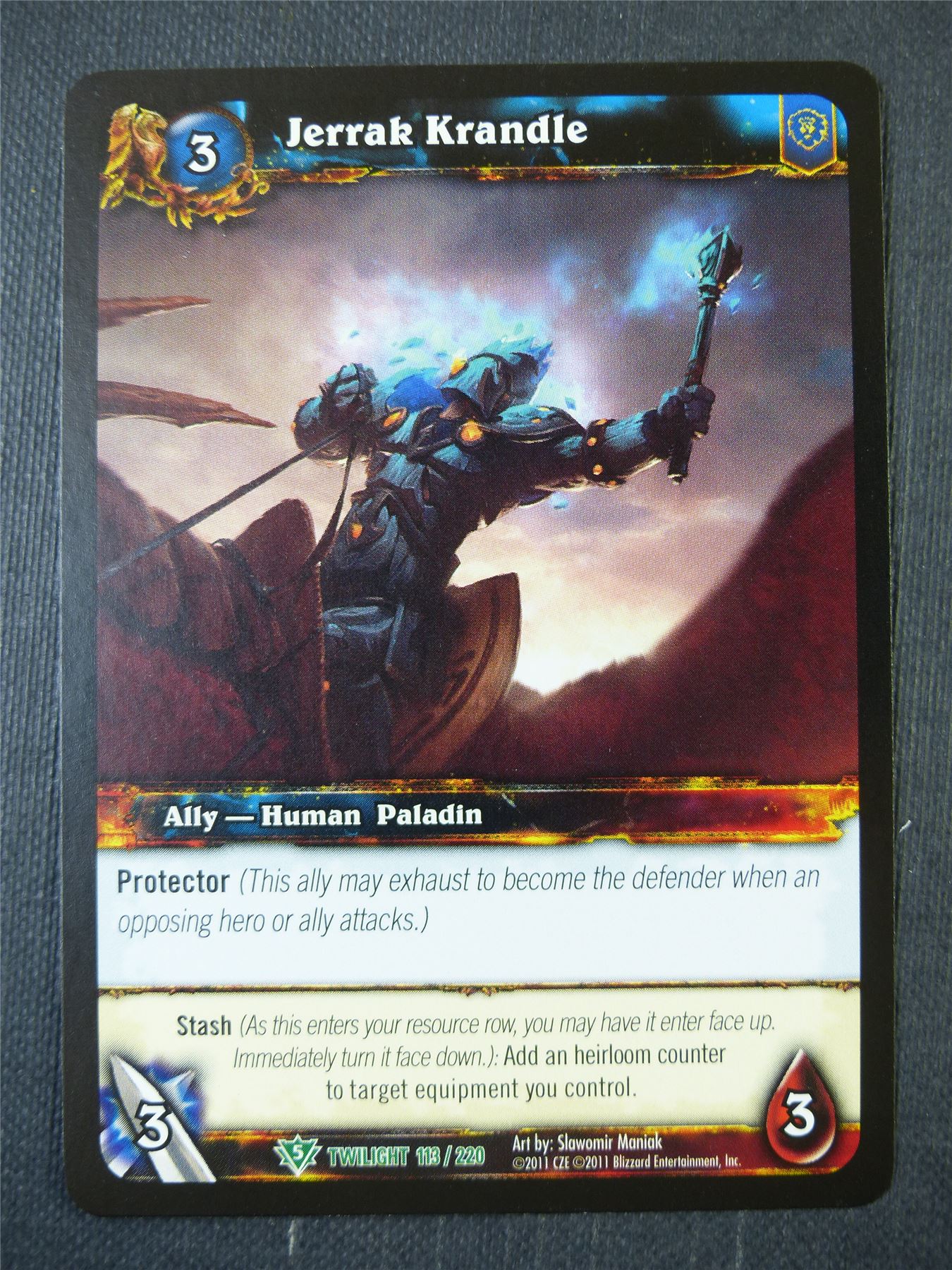 Jerrak Krandle 113/220 - WoW Card #16Q