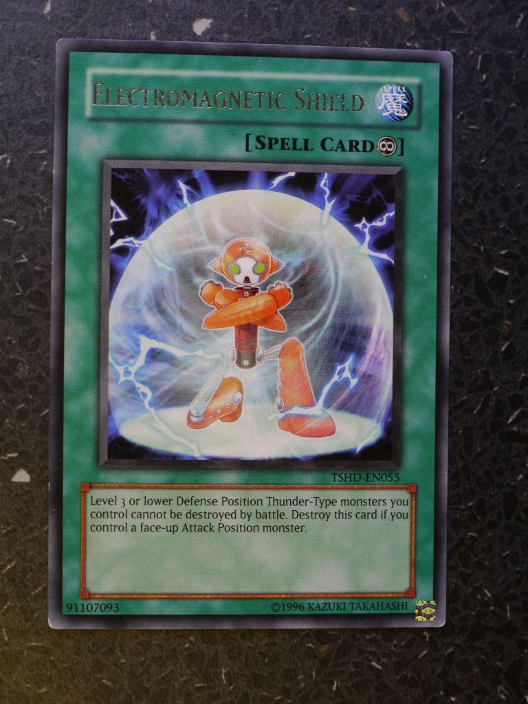 Yugioh Cards: ELECTROMAGNETIC SHIELD TSHD RARE # 3J39