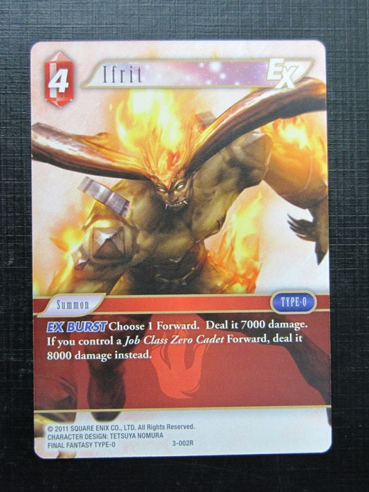 Final Fantasy Cards: IFRIT 3-002R # 2J53
