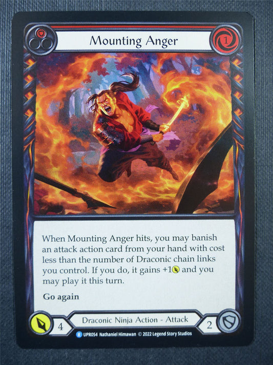 Mounting Anger R UPR054 - Red - Flesh & Blood Card #6UV