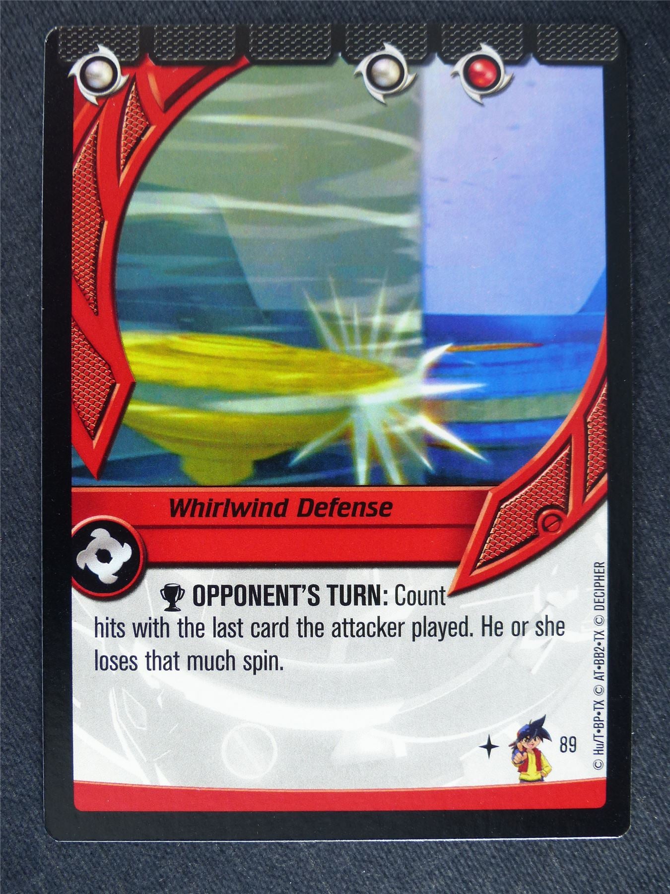 Whirwind Defense 89 - Beyblade Cards #WY