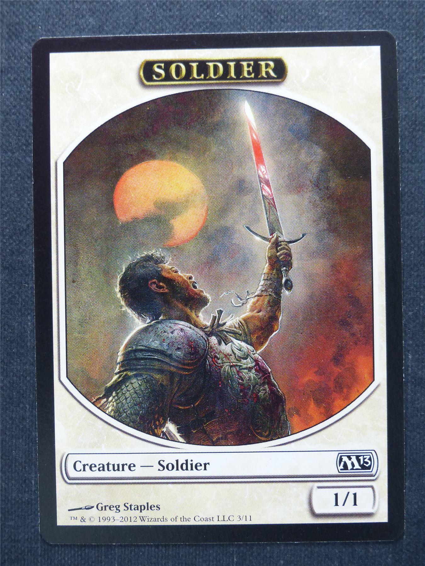 Soldier Token - Mtg Magic Card #98