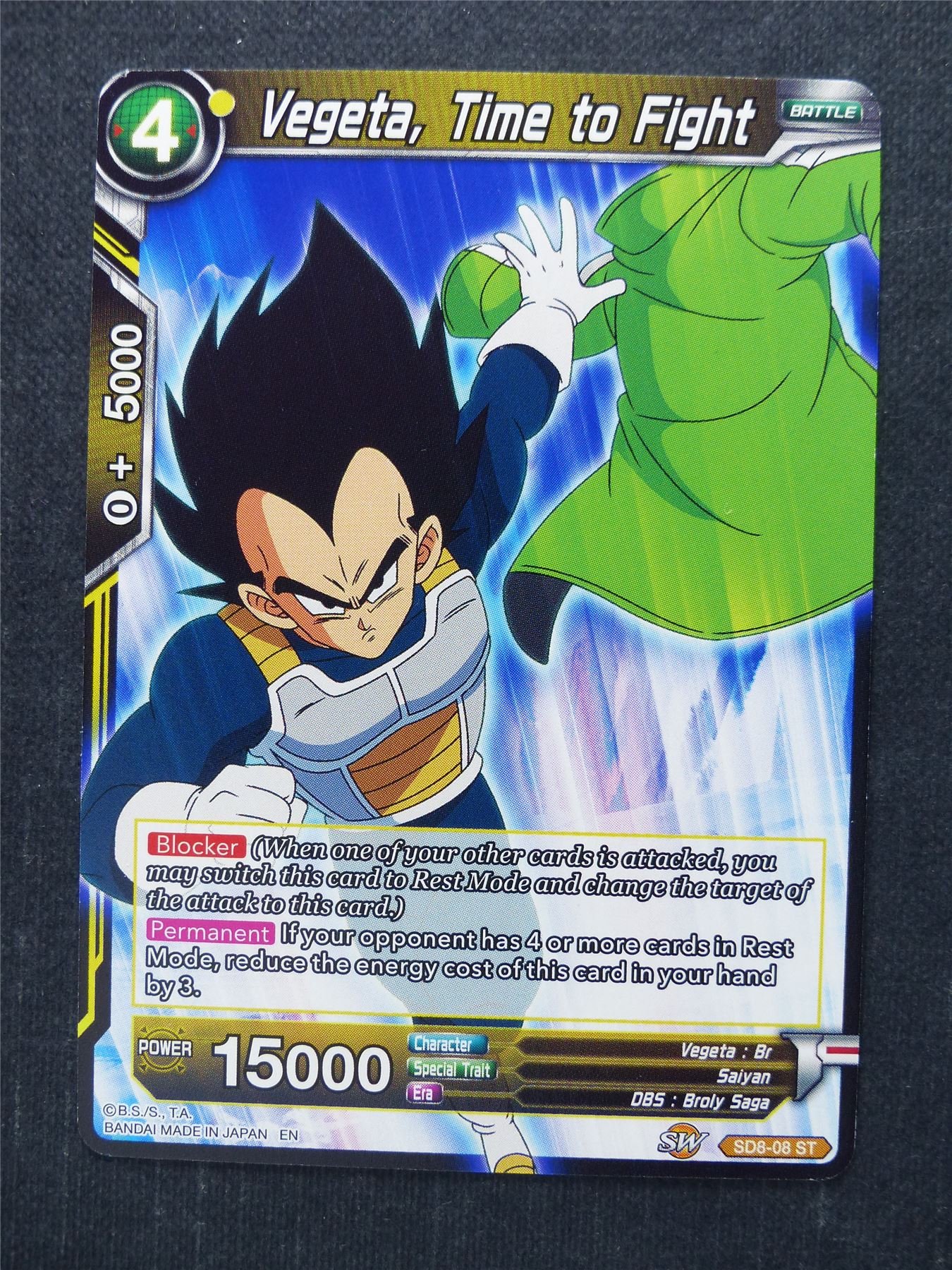 Vegeta Time to Fight - Dragon Ball Super Cards #79