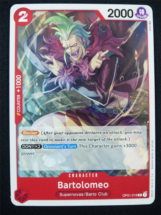 Bartolomeo OP01-019 C - One Piece Card #2Y4