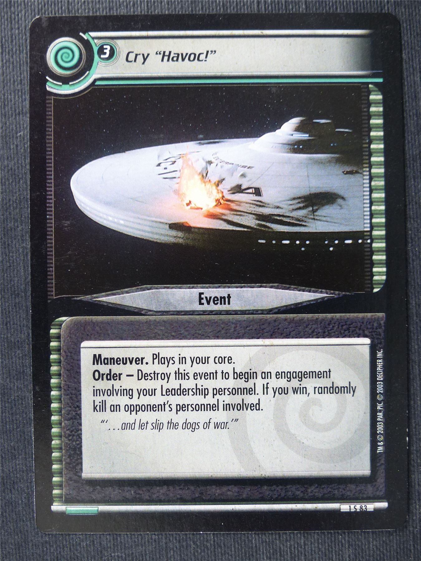 Cry Havoc! - Star Trek Cards #VR