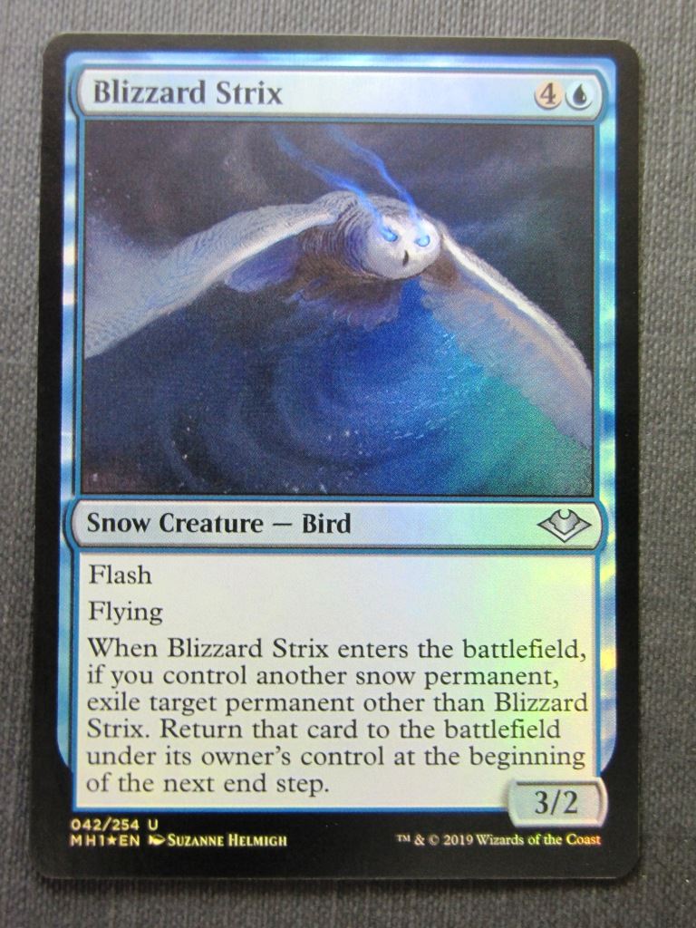 Blizzard Strix Foil - Modern Horizons - Mtg Magic Cards # 8A67
