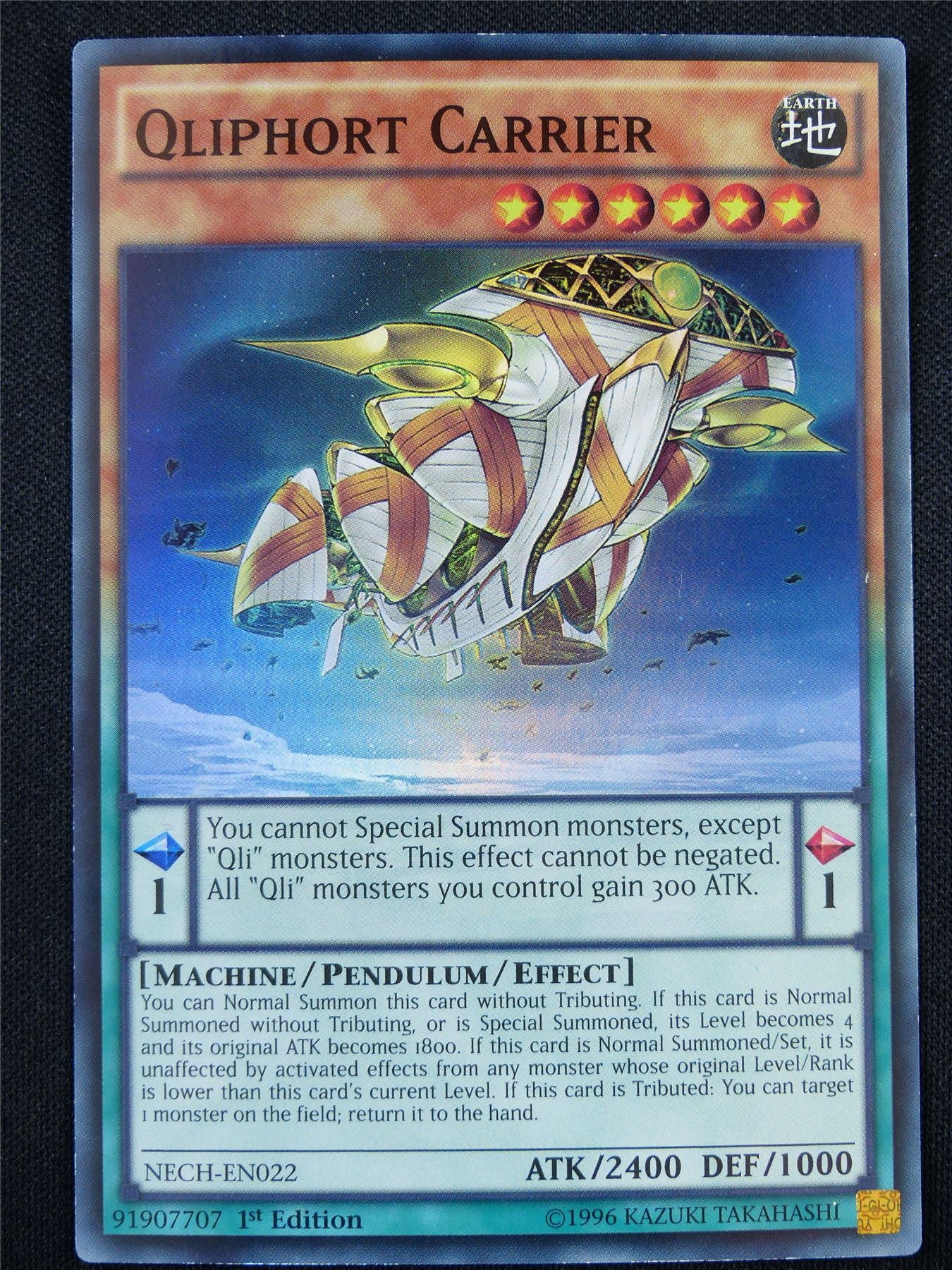 Qliphort Carrier NECH Super Rare - 1st ed Yugioh Card #QX