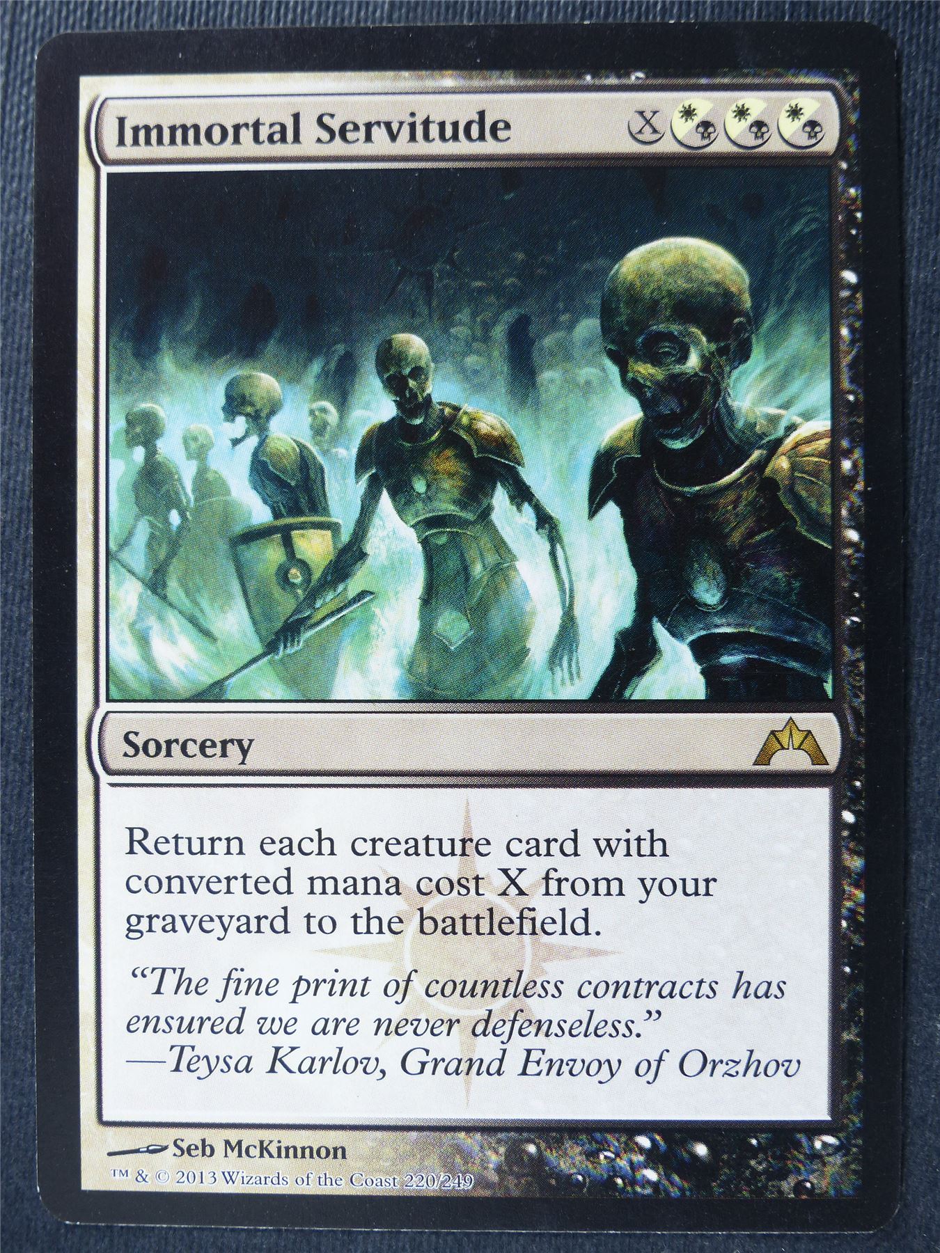 Immortal Servitude - Mtg Card #4R4