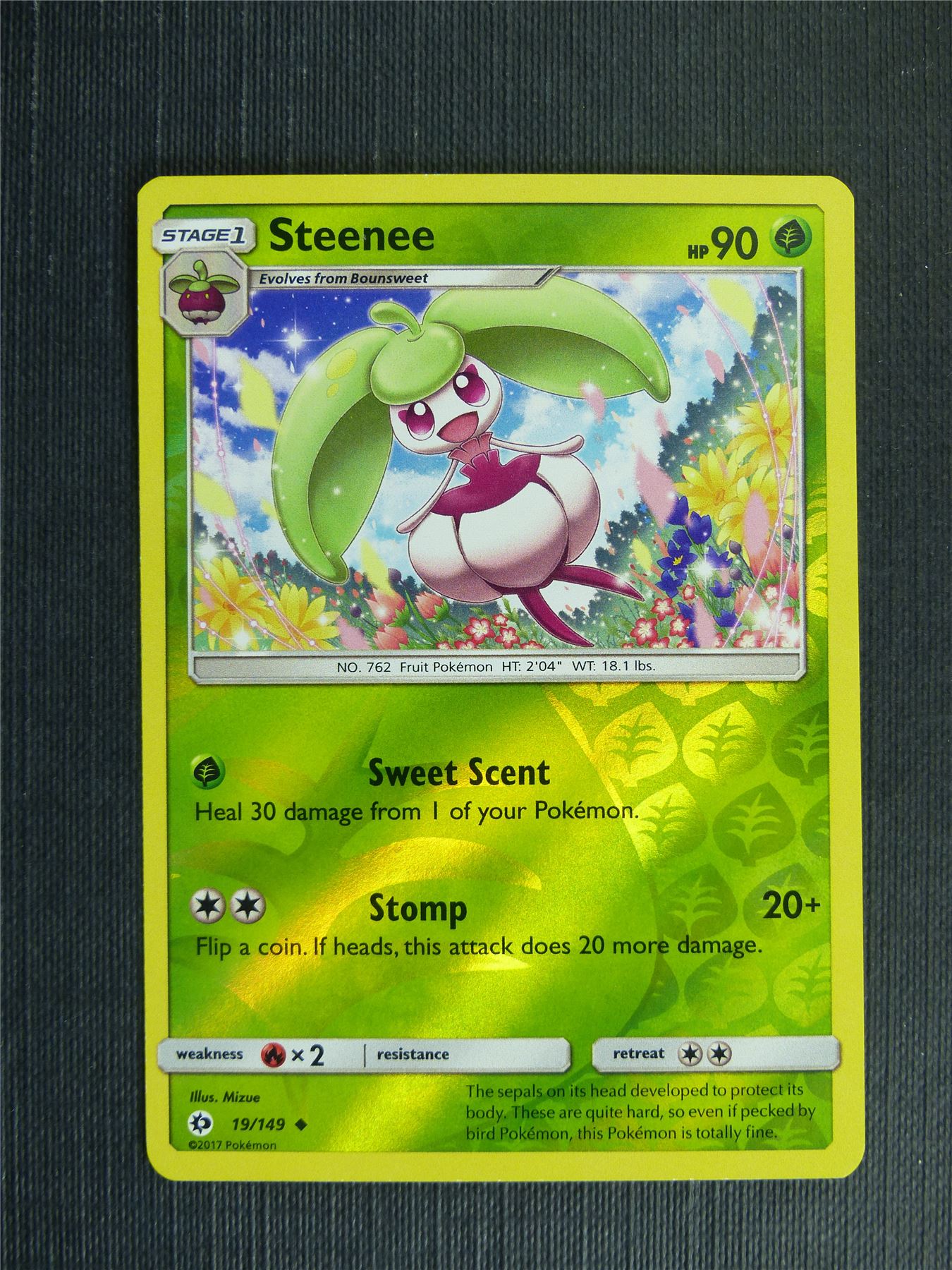 steenee pokemon card Steenee 19/149 Reverse Holo