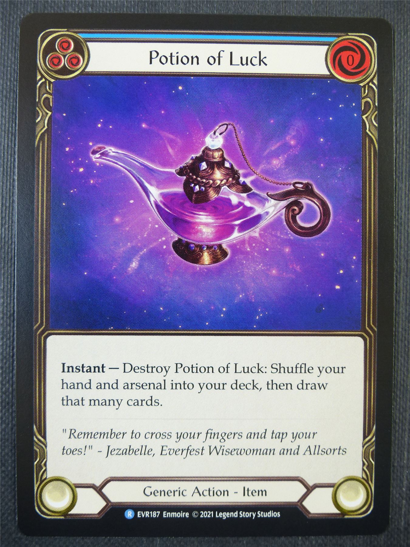 Potion of Luck Blue - 1st ed Everfest - Flesh & Blood Card #6ID