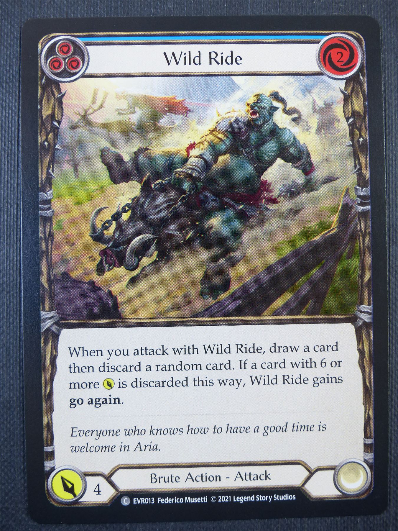 Wild Ride Blue - 1st ed Everfest - Flesh & Blood Card #6DO