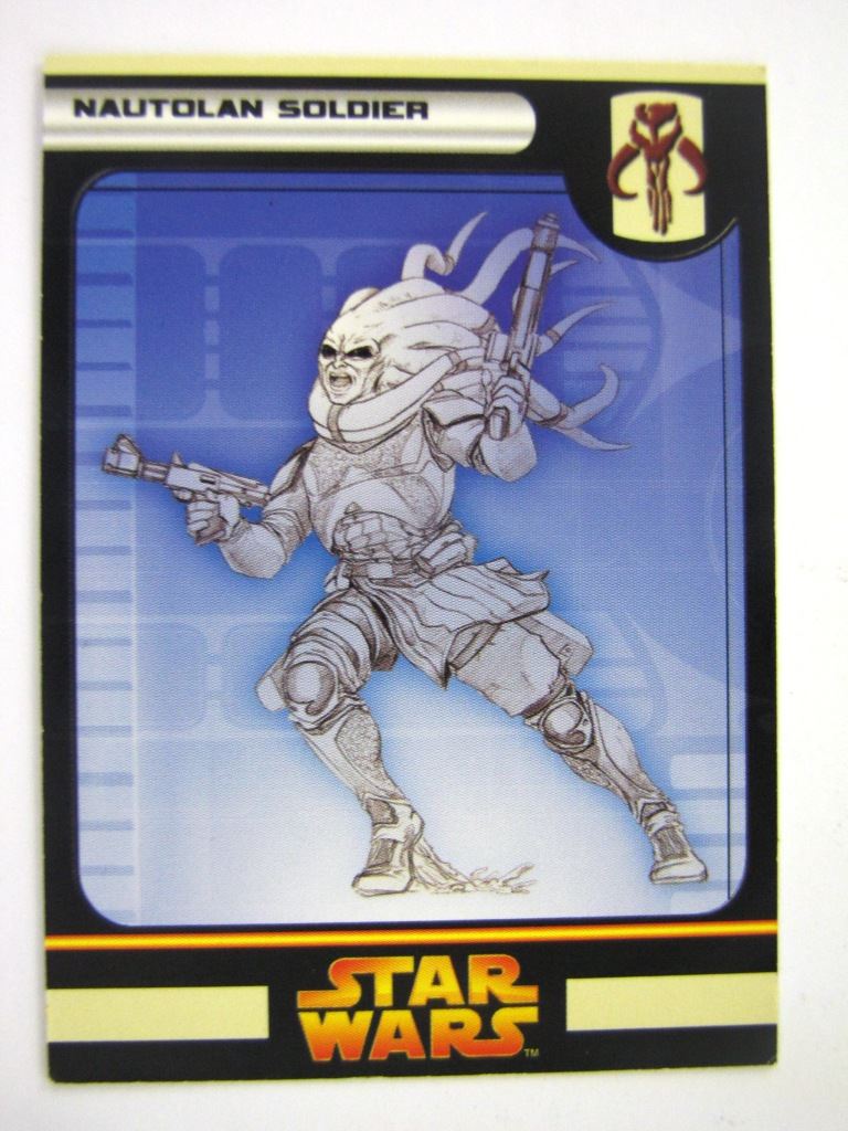 Star Wars Miniature Spare Cards: NAUTOLAN SOLDIER # 11B12