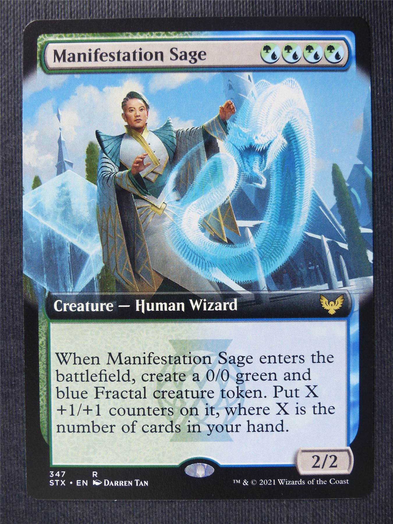 Manifestation Sage Extended Art - Mtg Magic Cards #QE