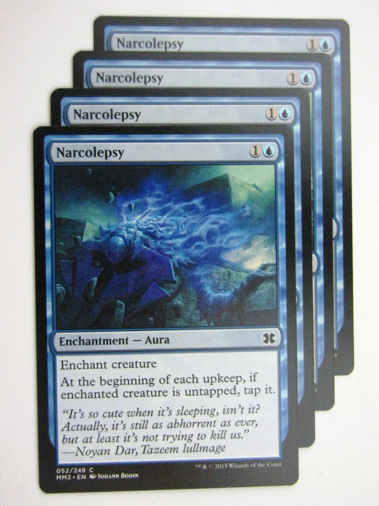 MTG MODERN MASTERS TWO: NARCOLEPSY x4 # 28B62