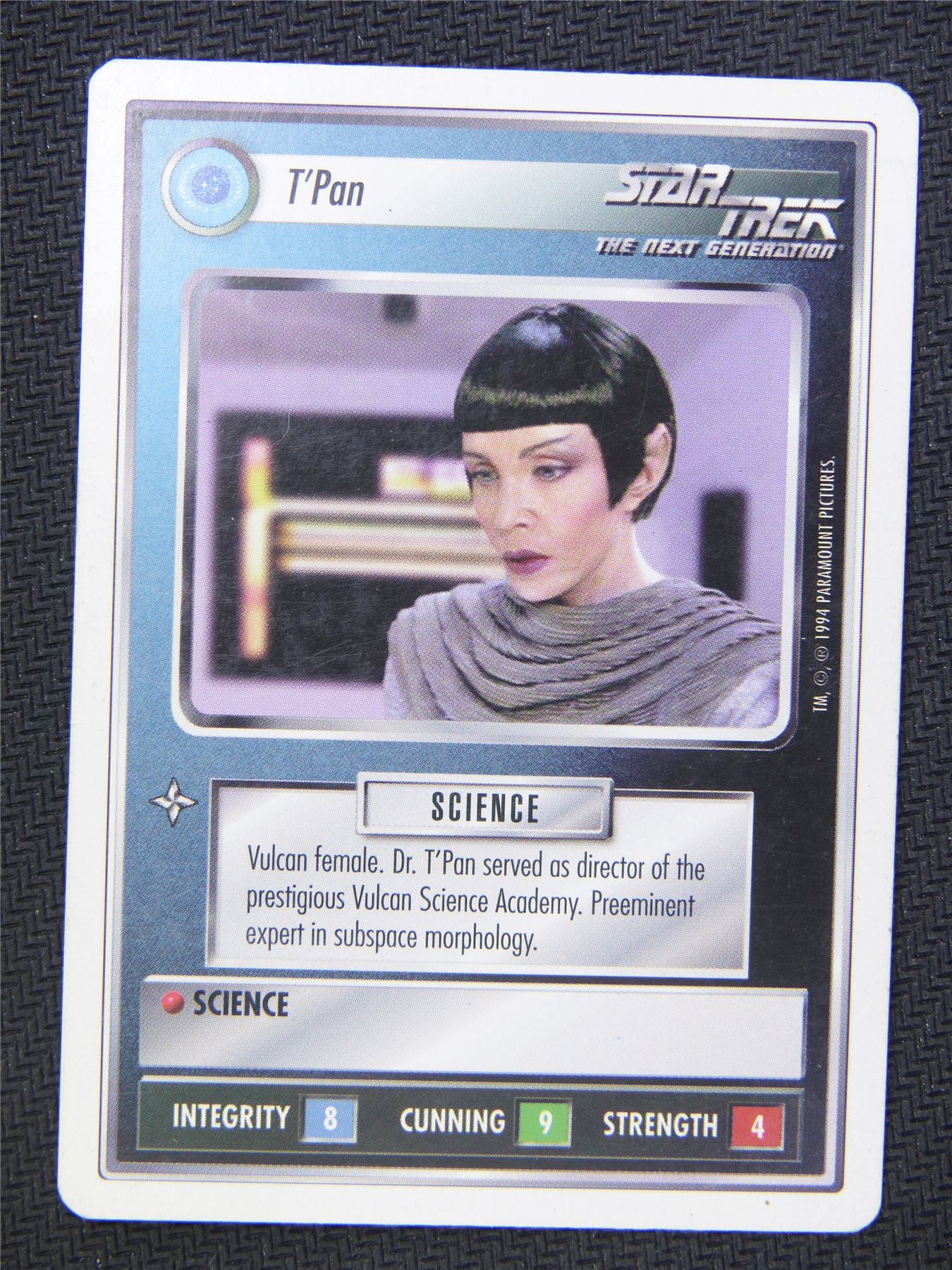 T Pan White Border - Star Trek Next Gen Card #4OI