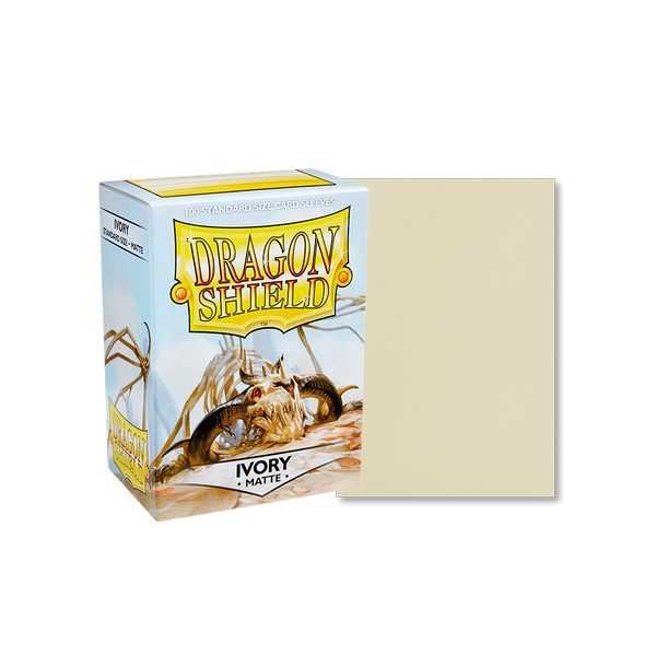 Ivory Matte Sleeves - 100 Pc - Standard - Dragon Shield #23